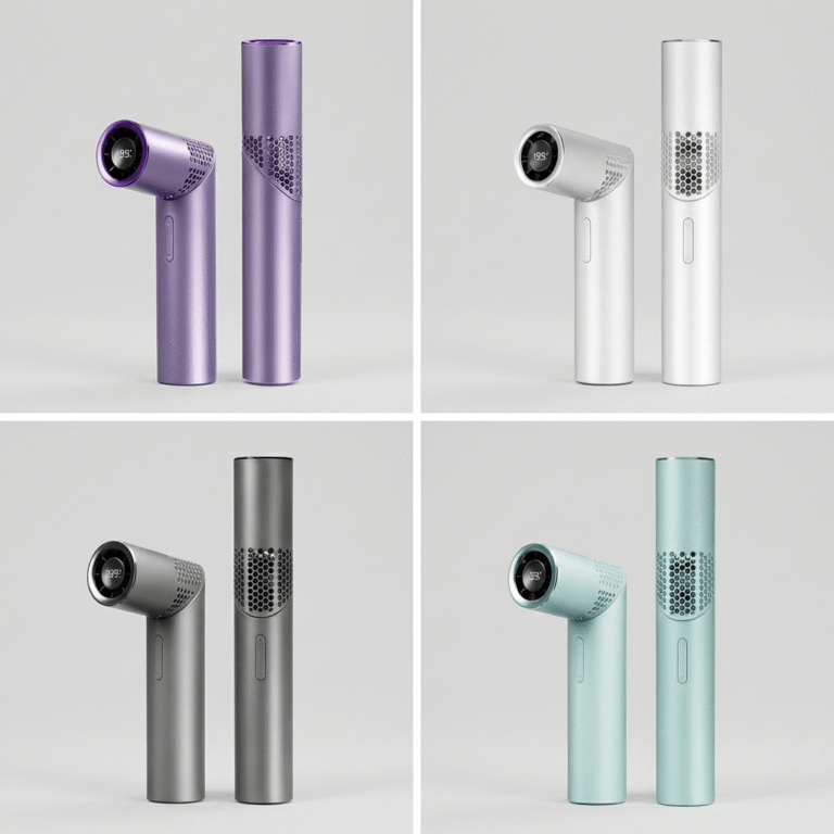 KLIHK mini lipstick handheld fan in Black，white，Green，Pink