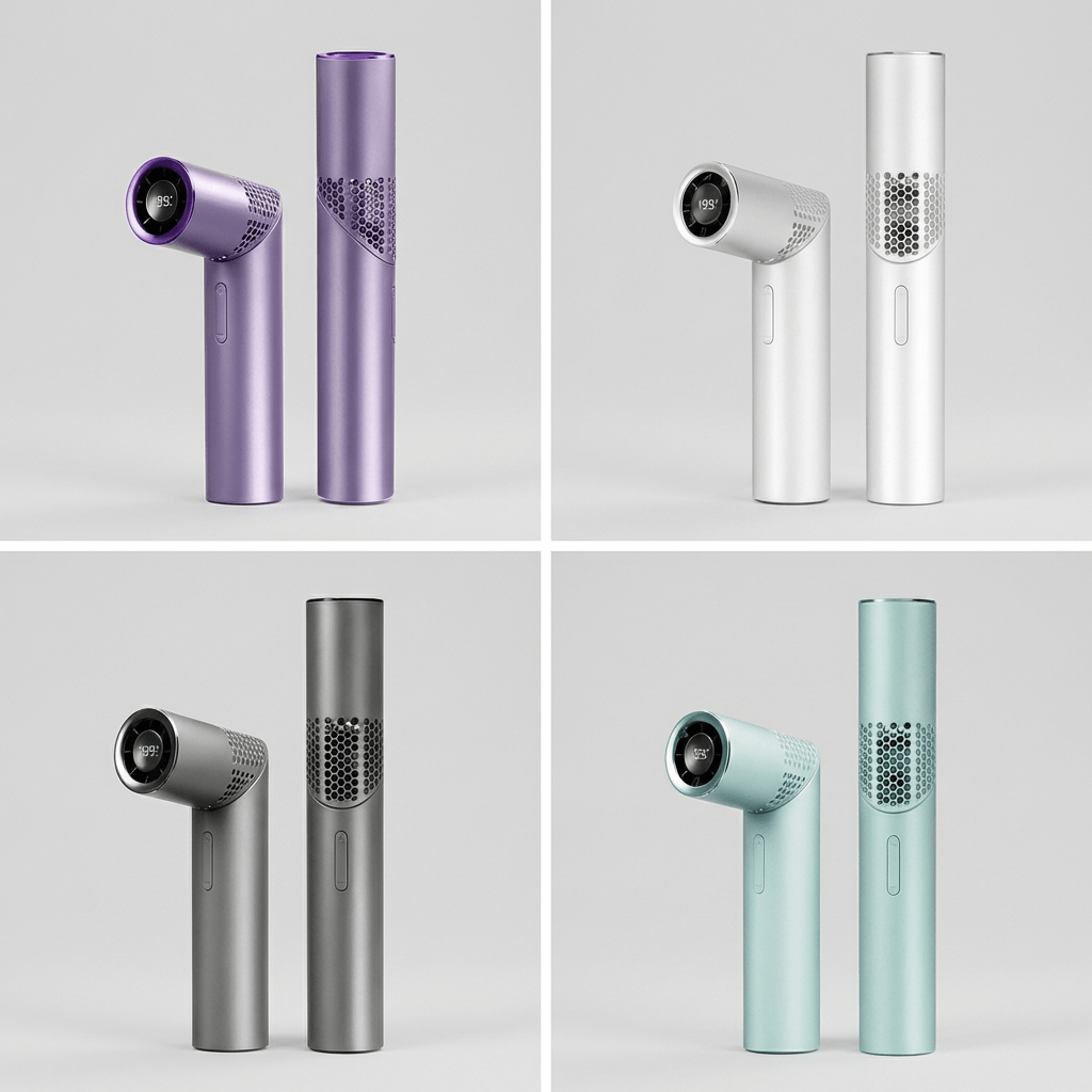 KLIHK mini lipstick handheld fan in Black，white，Green，Pink