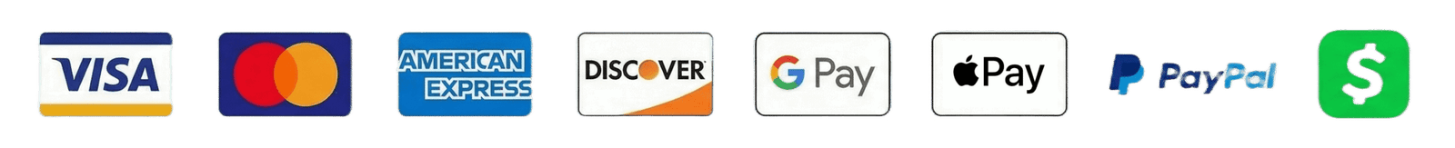 Accepted payment methods